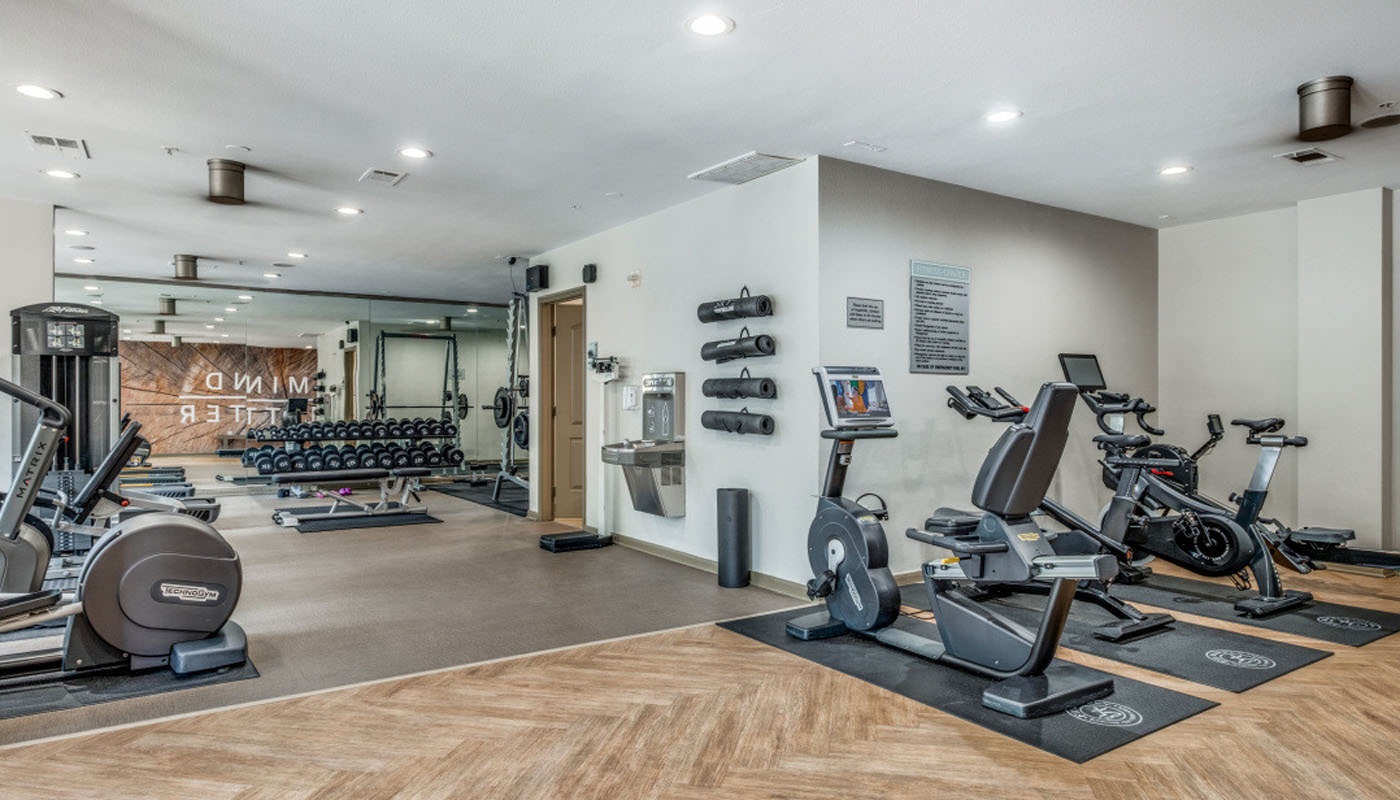 recessed lighting throughout gym